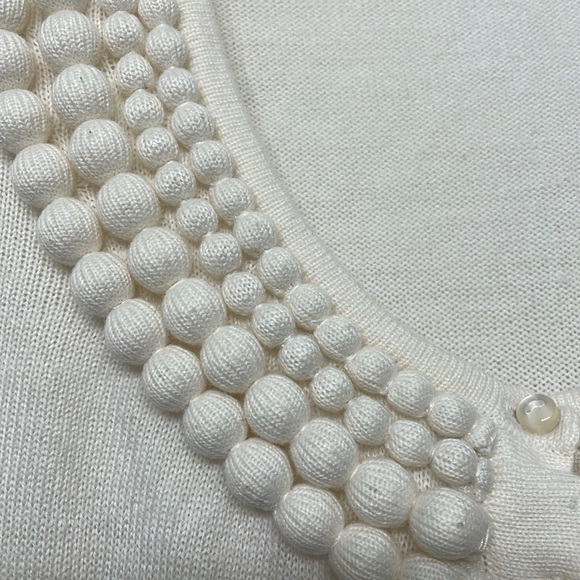 Cap sleeve sweater short sleeve cream - Picture 3 of 5
